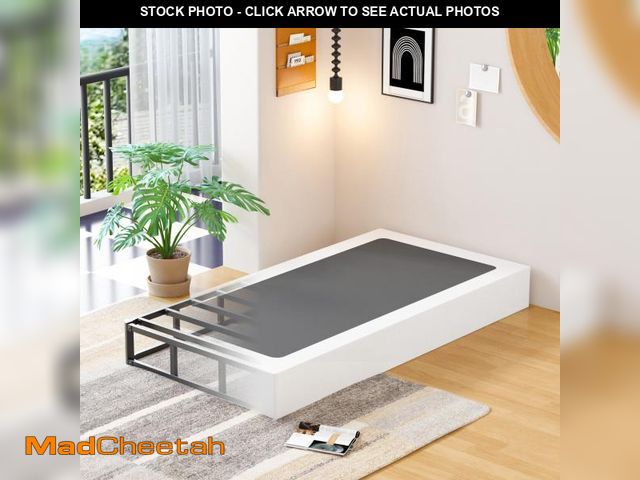 Lot 74-12158501 - Maenizi Twin Xl Box Spring 9 Inch, Heavy Duty Metal Box Spring Bed Base with Fabric Cover, Mattress ...