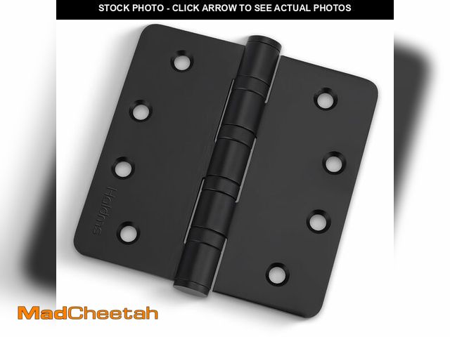 Lot 74-14143744 - 3Pack Haidms Black Door Hinges Heavy Duty Door Hinges Matte Black Ball Bearing Stainless Steel Hinge...