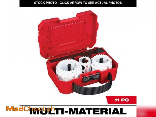 Lot 74-12531614 - (MISSING PIECES) Milwaukee Hole Dozer General Purpose Bi-Metal Hole Saw Set (11-Piece) - USED