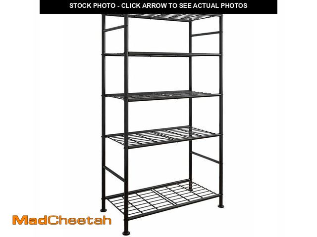 Lot 74-12716777 - Sakugi Storage Shelves - 5 Tier Shelf Organizer, Heavy Duty Garage Shelving Unit with Leveling Feet,...