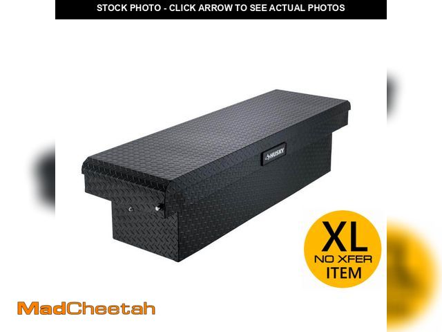 Lot 74-12594494 - Husky 71.36 in. Matte Black Aluminum Full Size Crossbed Truck Tool Box - UNUSED