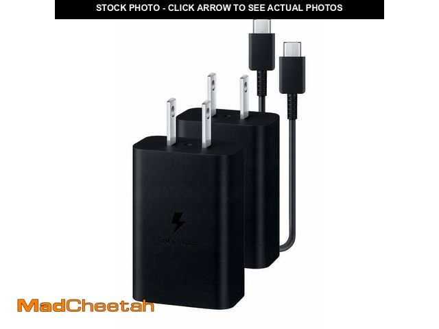 Lot 74-12861064 - Samsung 15W Wireless Charger with Cable Included, 2 Pack, Portable Charger, Dark Gray - UNUSED