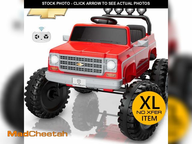 Lot 74-12595822 - Chevrolet Cheyenne 24V 7Ah Kids Ride on Car, Wisairt 2 Seater Battery Powered Electric Vehicle w/ Re...