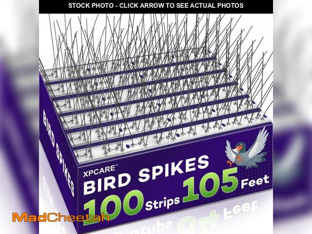 Lot 74-11559150 - XPCARE 105 Feet Bird Spikes, Stainless Steel Bird Spikes Fence Spikes for Crow Robin Pigeon Squirrel...