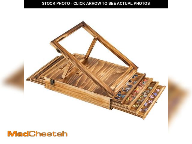 Lot 74-12309171 - Lavievert Jigsaw Puzzle Sorting Trays &amp; Puzzle Bracket Set, Adjustable Puzzle Easel Holder for P...