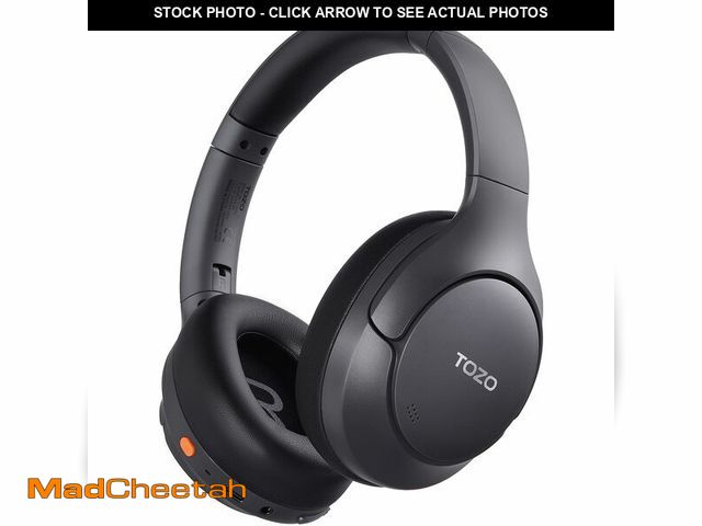 Lot 74-12718068 - TOZO HT3 Hybrid Noise Cancelling Headphones, 90H Playtime Wireless Over Ear Bluetooth Headset, Spati...