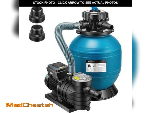 Lot 74-12293674 - SPECSTAR 14 Inch Sand Filter Pump 1/2 HP with Timer  2850 GPH Fits 12700 Gallons Above Ground Pool  ...