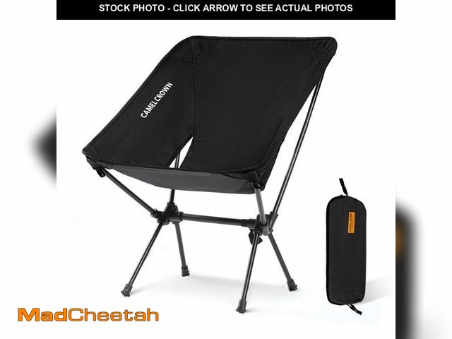 Lot 74-13567290 - CAMEL CROWN Portable Camping Chair Folding Compact Lawn Lightweight Backpacking Chair with Carry Bag...
