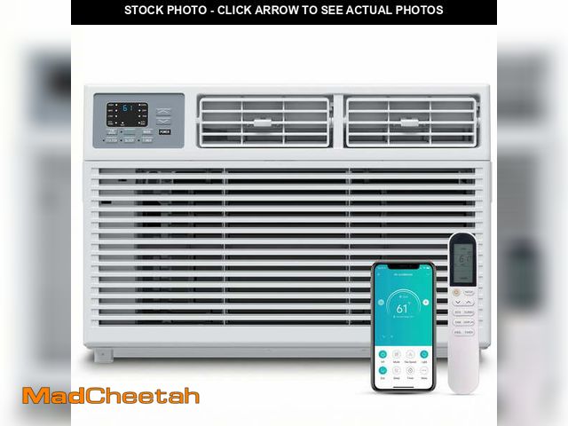Lot 74-14217592 - SIMZLIFE 12,000 BTU Window Air Conditioner With APP, Cools Up To 550 Sq Ft, 4 Cooling Modes, Remote ...
