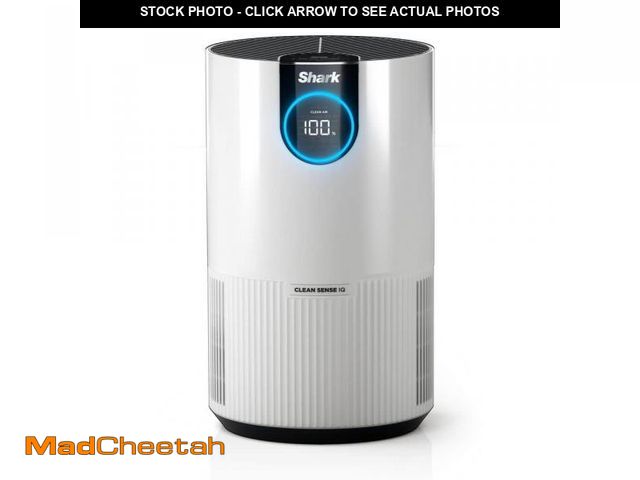 Lot 74-12518003 - Shark True Console 500 sq. ft. HEPA Filter Air Purifier and Cleaner in Whites with Nanoseal, Cleanse...