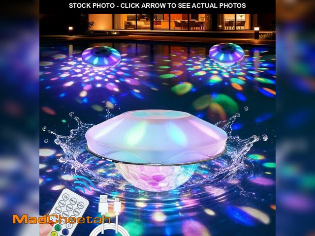 Lot 74-14215005 - WANTERONG Rechargeable Floating Pool Lights (1 Pack) - Pool Light with Vibrant RGB Colors, IP68 Wate...
