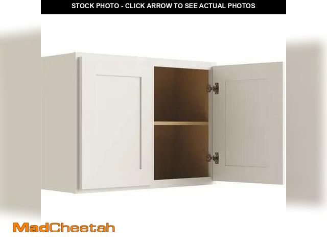 Lot 74-12585232 - CNC CABINETRY L10-3024 Cabinetry 30" W X 24" H Wall Cabinet, Luxor White - UNUSED