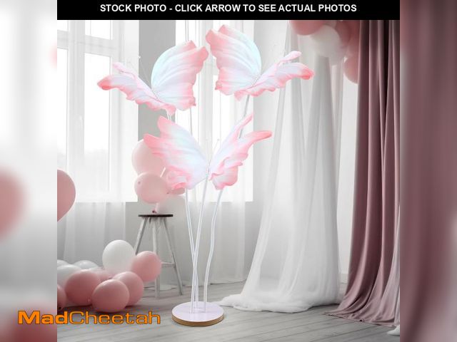 Lot 74-12327142 - Havawish 3 Pcs 5.2ft Giant Butterfly Decorations Large Fluttering Artificial Gauze Butterfly with St...