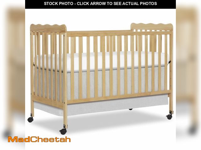 Lot 74-13663454 - Dream On Me Carson Classic 3-in-1 Convertible Full-Size Baby Crib in Natural, GreenGuard Gold &amp; ...