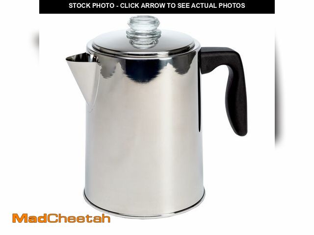 Lot 74-12716204 - Primula Stovetop Coffee Percolator, Premium Stainless Steel Coffee Maker with Reusable Filter Basket...