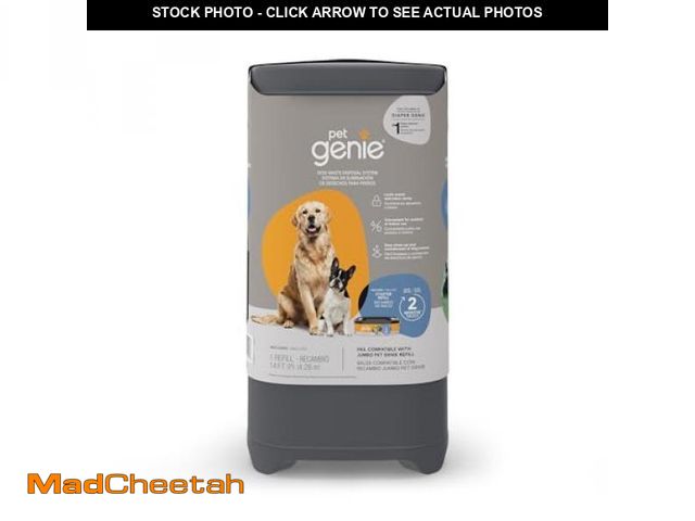 Lot 74-12510423 - Pet Genie Pail | Dog Waste Disposal System for Outdoor and Indoor Odor Control | Dog Poop Trash can ...