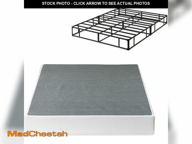 Lot 74-14068485 - Zinus 9 Inch Queen Metal Smart Box Spring with Quick Assembly, Mattress Foundation, Strong Metal Fra...