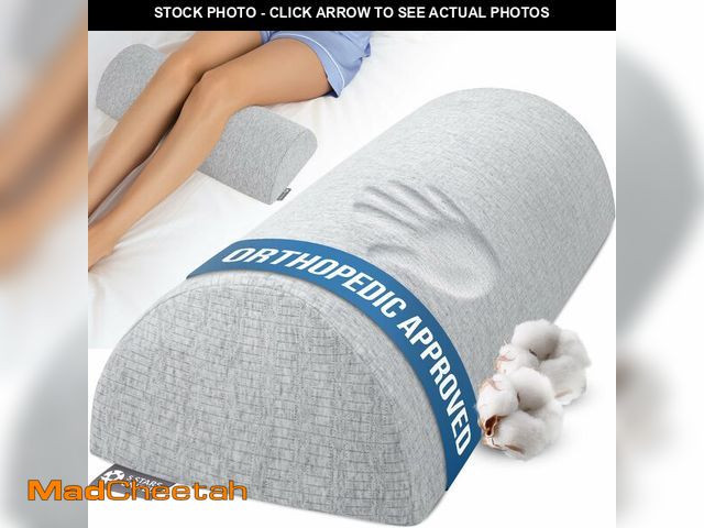 Lot 74-13565544 - 5 STARS UNITED Knee Pillow for Back Sleeping Ã¢â¬â Memory Foam Cushion for Sciatica Pain Relief Ã...