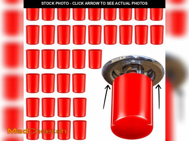 Lot 74-13629209 - Pushglossy 36 Pcs Red Fire Sprinkler Head Protector - Paint Protection Cover for Recessed Sprinkler ...