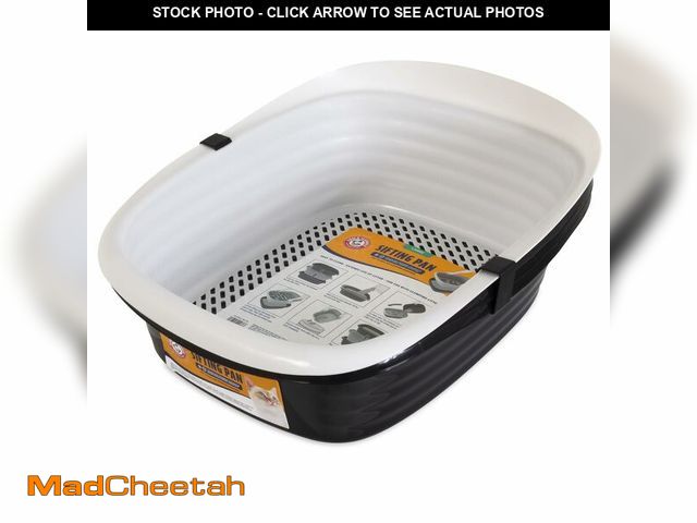 Lot 74-14348498 - Arm &amp; Hammer Large Sifting Litter Box Scoop Free Cat Litter Tray with Microban, Made in USA - UN...