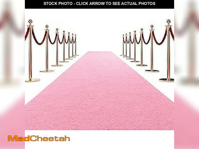 Lot 74-12895393 - Furnish my Place Modern Plush Solid Color Rug - Yellow, 3' x 50', Pet and Kids Friendly Rug. Made in...