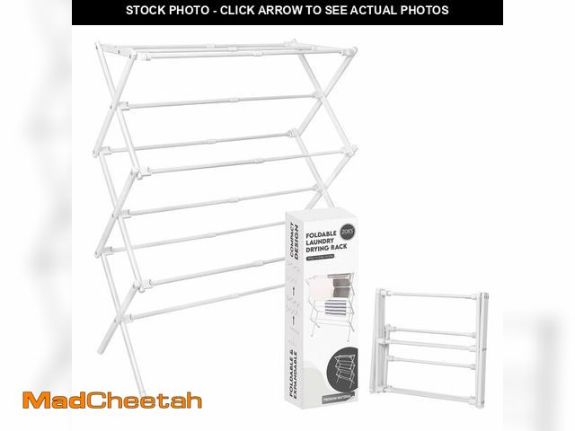 Lot 74-14483245 - ZOES HOMEWARE 2026 Enhanced Clothes Drying Rack | Foldable Drying Rack Clothing for Laundry | Small ...