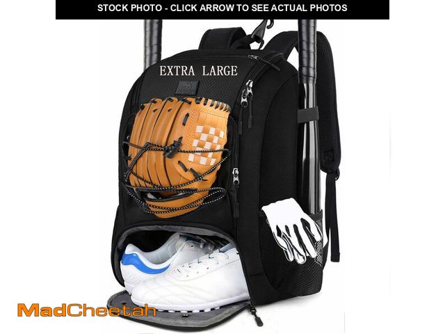 Lot 74-13717203 - MATEIN Baseball Bag, Large Softball Bag with Shoe Compartment, Bat Bags for Men and Adult, Baseball ...