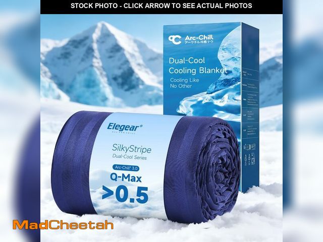 Lot 74-14208245 - Elegear Revolutionary Cooling Blanket King, Absorbs Heat to Keep Body Cool for Night Sweats, Double ...