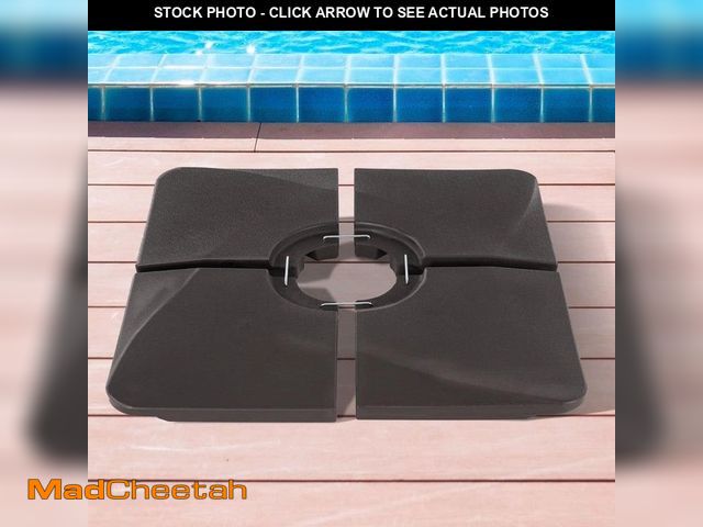 Lot 74-12659582 - JOYESERY Patio Umbrella Base Weight Base HDPE Plastic Material Waterproof, for Cantilever Umbrella W...
