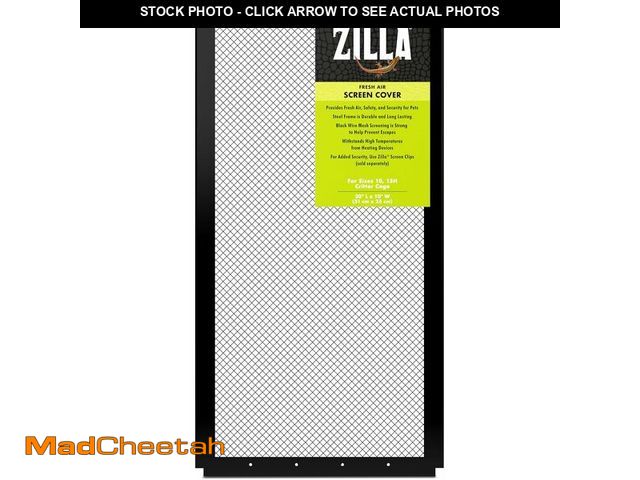 Lot 74-14068482 - Zilla Fresh Air Screen Cover, Secure and Durable Metal Mesh Cover for Reptile Terrariums, 20 x 10 in...