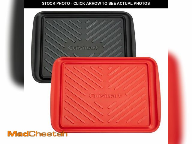 Lot 74-12434808 - Cuisinart Grilling Prep &amp; Serve Trays, 17x10.5 inch BBQ Tray Safe for Food Handling, 2 Dishwashe...