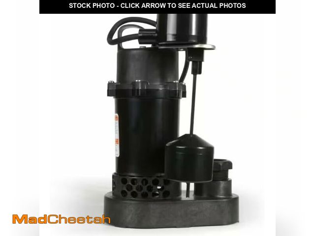 Lot 74-13823432 - 1/3 HP Aluminum Submersible Sump Pump Vertical Switch 1006013664 - UNUSED