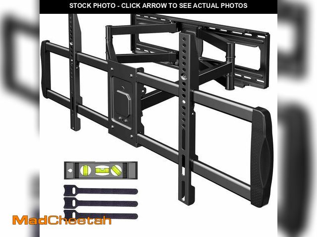 Lot 74-14288901 - MountFTV Full Motion TV Mount for 42-97" TVs, Max 800x400mm, Holds up to 165 lbs, Fits 16/18/24 Wood...