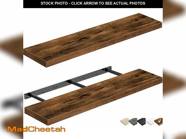 Lot 74-13836229 - QEEIG Floating Shelves for Wall 31.5" Long - Wall Mounted Shelf Bathroom Kitchen Living Room Bedroom...