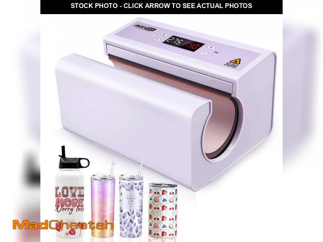 Lot 74-11546076 - AKEYDIY Auto Tumbler Heat Press Machine, 30 OZ Tumbler Mug Heat Press Touch Screen, with Temp and Ti...