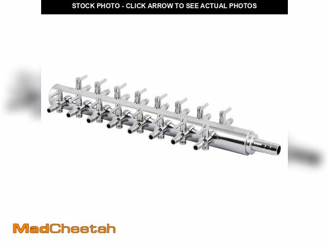 Lot 74-12718422 - uxcell Aquarium 16 Way Inline Manifold Air Flow Pump Tubing Splitter Lever Control Valve - USED