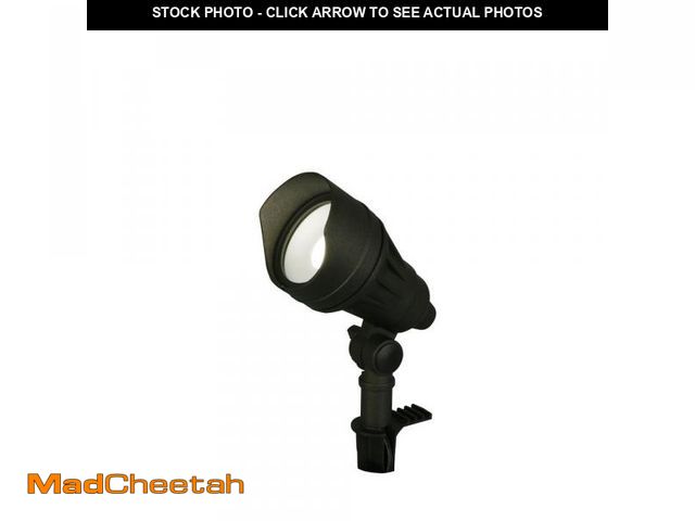 Lot 74-12142522 - 390 Lumen Millennium Black Adjustable Light Color Integrated LED Outdoor Landscape Flood Light - UNU...