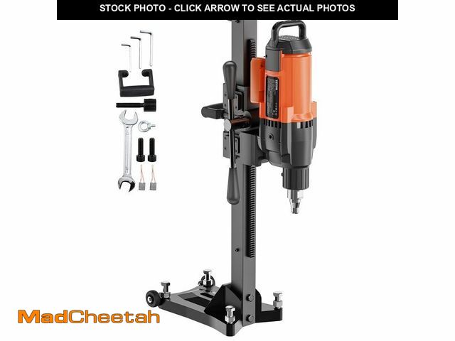 Lot 74-14388242 - VEVOR Diamond Core Drilling Machine, 10in Wet Concrete Core Drill Rig with Stand Wheels, 750RPM Spee...