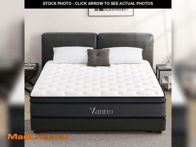 Lot 74-12645983 - Vantto Full Size Mattress, 12 Inch Memory Foam Hybrid Mattress in a Box with Pocket Springs for Moti...