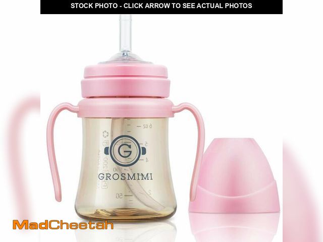 Lot 74-12712480 - GROSMIMI Spill Proof no Spill Magic Sippy Cup with Straw with Handle for Baby and Toddlers, Customiz...
