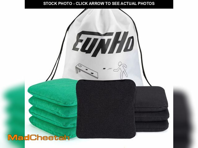 Lot 74-14296727 - EunHo Cornhole Bean Bags Set of 8 Weather Resistant &amp; Regulation Professional Size/Weight for Co...