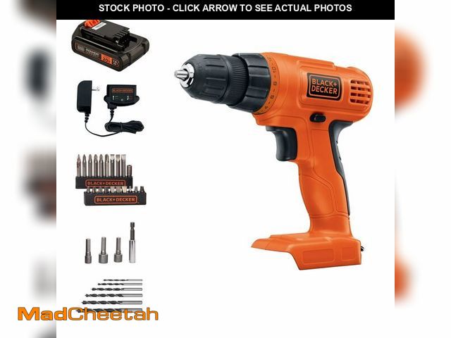 Lot 74-12698852 - (MISSING BATTERY,ALL ACCESSORIES) BLACK+DECKER 20V MAX POWERCONNECT Power Drill Cordless Drill Drive...