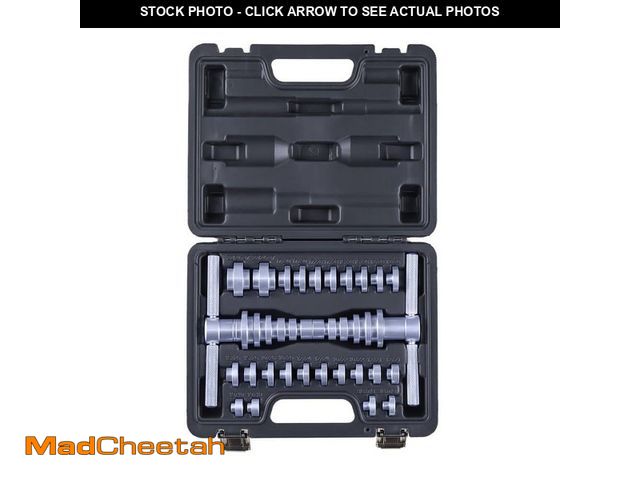 Lot 74-14193302 - VEVOR Bearing Press Kit, 25-Pieces Bearing Race and Seal Driver Set with Bushings and Wrenches, Bush...