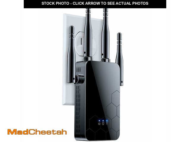 Lot 74-12707376 - WiFi Extender Internet Booster, 10000 Sq.ft Long Range Repeater Wireless Routers Amplifier, 80% Fast...