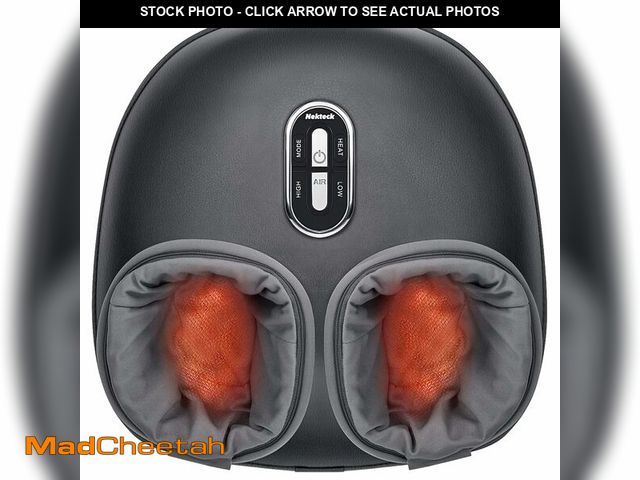 Lot 74-14211761 - Nekteck Shiatsu Foot Massager with Heat [2026 Upgraded], 3 Modes Deep Kneading Therapy Air Compressi...