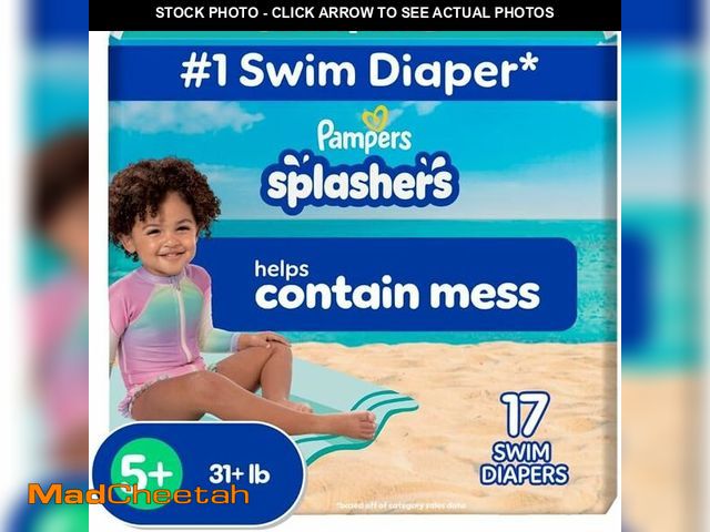 Lot 74-14373654 - Splashers Size 5 Swim Diapers Bundle (4pks of 17 = 68 Diapers) - UNUSED