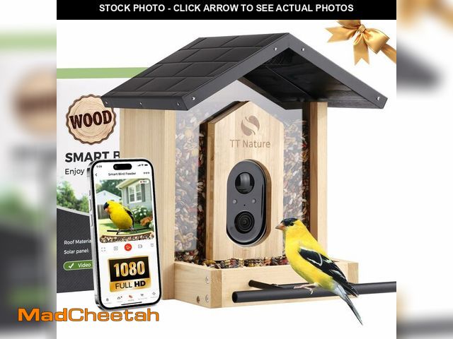 Lot 74-14053836 - TT Nature Bird Feeder with Camera, Upgraded 1.5L Smart Birdhouse Al Identify for 10000 Plus Species,...