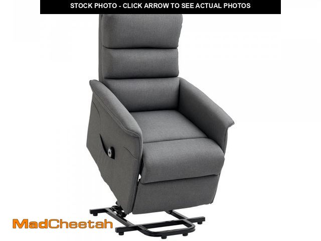 Lot 74-12488801 - HOMCOM Power Lift Recliner Chair for Elderly, Easy Assembly, Fabric Lift Chair for Adults, Recliner ...
