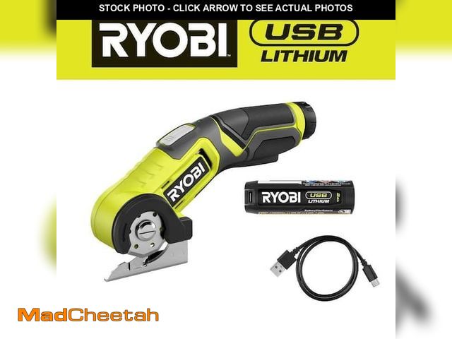 Lot 74-12791352 - (MISSING CHARGER) Ryobi USB Lithium Power Cutter Kit - UNUSED
