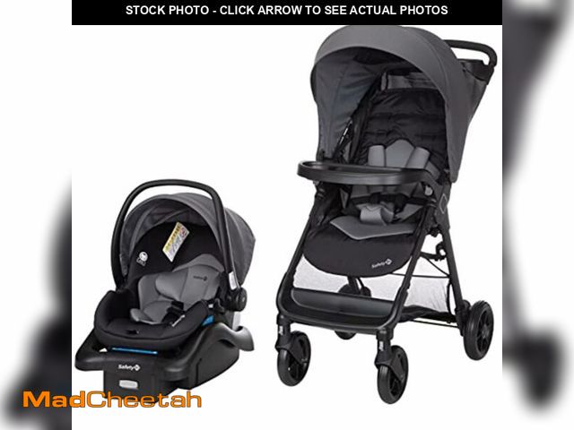 Lot 74-13768203 - Safety 1st Smooth Ride Travel System Stroller and OnBoard FLX Infant Car Seat, Newborn to Toddler Ba...